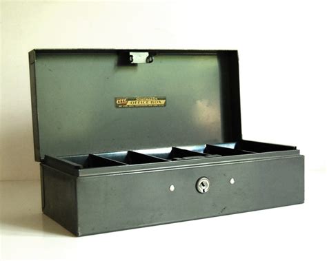 the interior steel equipment company meta cashl box vintage|Vintage Metal Cash Box .